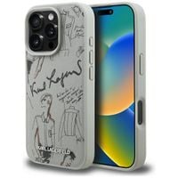 etui karl lagerfeld grained pattern &    logo magsafe do iphone 16