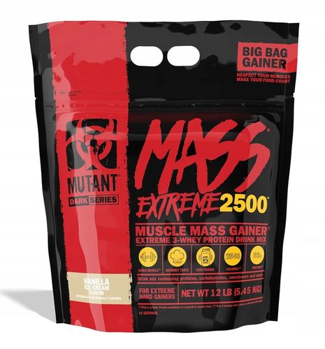 MUTANT MASS EXTREME 2720g GAINER EXTREME Czysta Masa Węglowodany + Białko na Arena.pl
