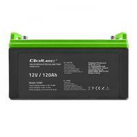 AKUMULATOR ŻELOWY QOLTEC GEL 120AH 12V VRLA BEZOBSŁUGOWY