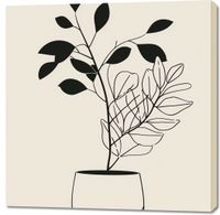 Obraz 100x100cm Prostota Doniczki