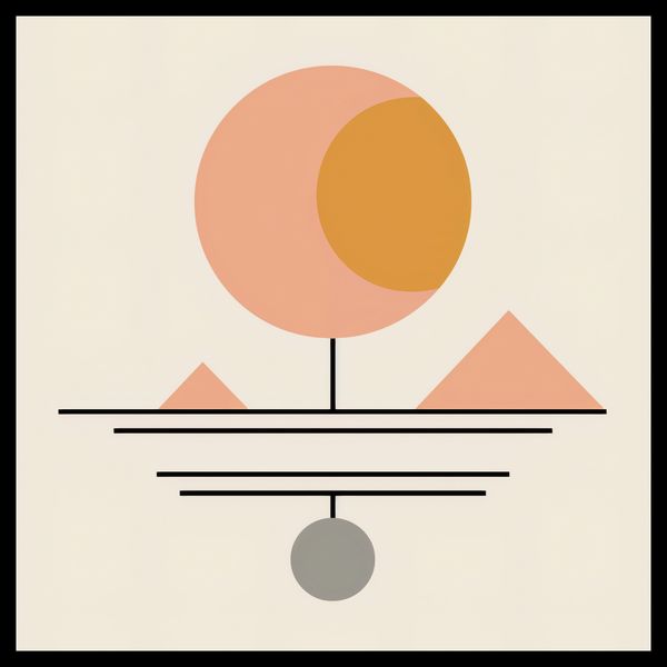 Plakat 40x40cm Geometryczna Utopia zdjęcie 2