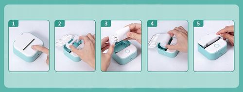 Phomemo T02 mini drukarka termiczna do zdjęć notatek etykiet różowa na Arena.pl