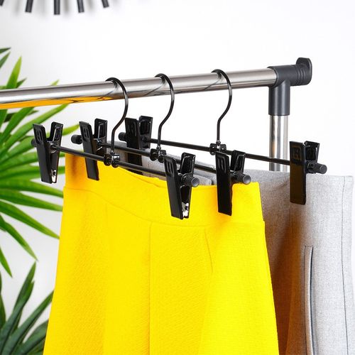 3x Wieszaki na Spodnie Spódnice Ubrania Wiszące z Klipsami Odzieżowe na Arena.pl