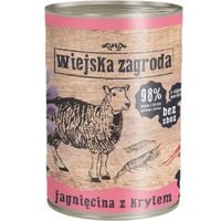 karma mokra dla kota jagnięcina z krylem 400g wiejska zagroda bez zbóż