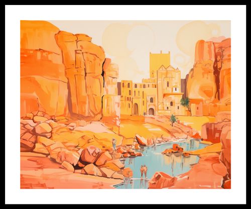 Plakat 50x40cm Ruiny pod Słońcem na Arena.pl