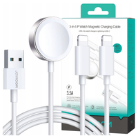 kabel 3 w 1 joyroom s-iw007 magnetyczna ładowarka usb-a - lightning