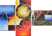 100CM 70CM ZEGAR 3 ELEM BEZKRESNE UCZUCIA ŚCIENNY OBRAZ