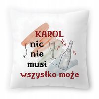 Poduszka Dla Karola Urodziny Imieniny Na Prezent Z Nadrukiem Ze Zdjęciem