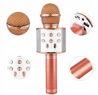 BEZPRZEWODOWY MIKROFON KARAOKE BLUETOOTH OKRĄGŁY