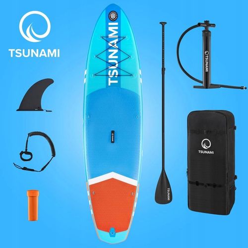 DESKA SUP TSUNAMI POMPOWANA PADDLE BOARD WIOSŁO KAJAK DO PŁYWANIA 320CM na Arena.pl