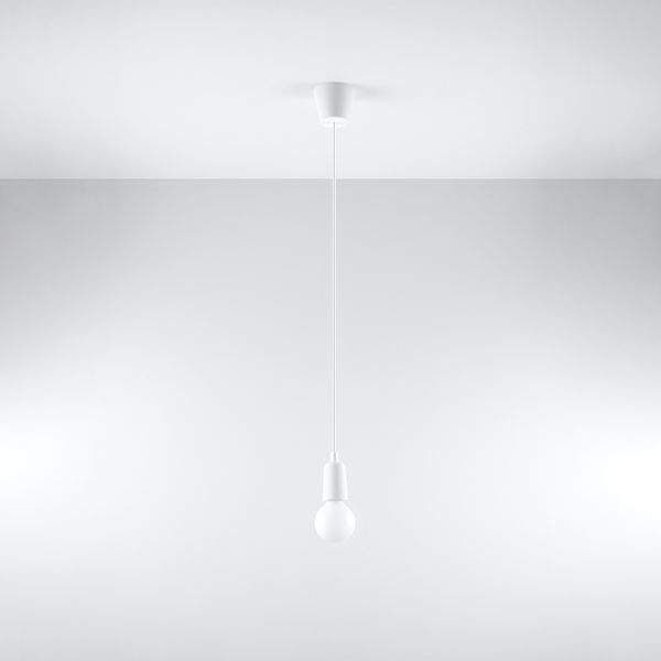 Lampa wisząca DIEGO 1 biała zdjęcie 2