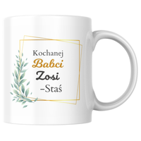 Prezent na dzień Babci Kubek z personalizowanym imieniem