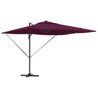 Parasol plażowy Bordowy 286 x 285 x 270 cm Aluminium
