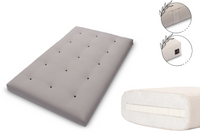 Materac 120x200 z lateksem - Pascall Futon Medium Latex - Szary