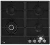 Płyta gazowa Beko HIAW64225SB 60 cm Zabudowa 7800 W Żeliwne ruszty Wok