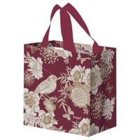 torba na zakupy 10l 25x15x27cm ptaszki bordo 1szt