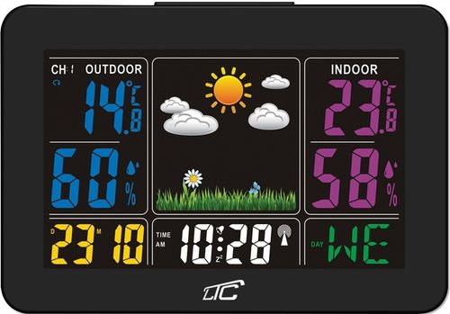 DOKŁADNA STACJA POGODOWA BEZPRZEWODOWY TERMOMETR AUTOMATYCZNA DATA GODZINA na Arena.pl