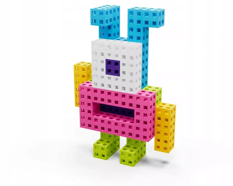 Zestaw klocków - Meli Cube Pink 200 el. zdjęcie 9
