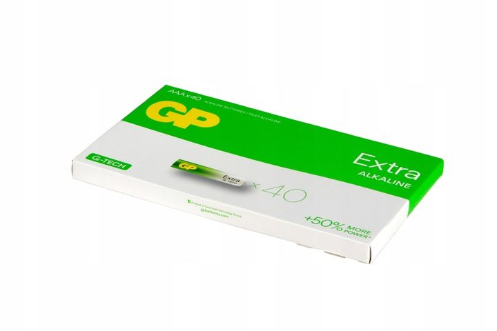 BATERIE AAA R3 40 szt. GP Extra G-Tech alkaliczne zdjęcie 2