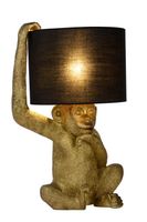 Dekoracyjna lampa stołowa Chimp 10502/81/30 Lucide małpka monkey czarna złota