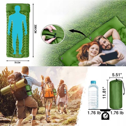 MATA SAMOPOMPUJĄCA KARIMATA 200x70x8CM Z PODUSZKĄ na Arena.pl