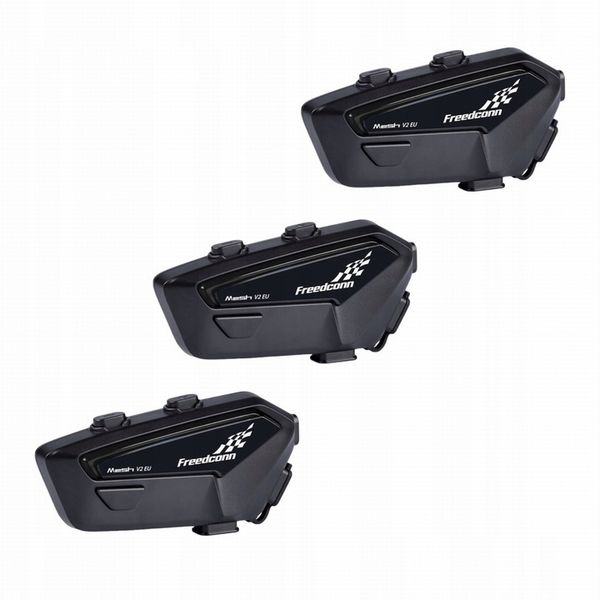 INTERKOM MOTOCYKLOWY FREEDCONN FX PRO V2 EU TRYB MESH 6 OSÓB DŹWIĘK HI-RES zdjęcie 8