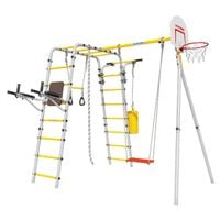 Plac zabaw Fitness | Lina + Kosz + Worek Bokserski + siedzisko | 100 kg