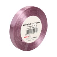 WSTĄŻKA SATYNOWA 12MM X 32M WS12-91 BREWIS CIEMNY PUDROWY RÓŻ