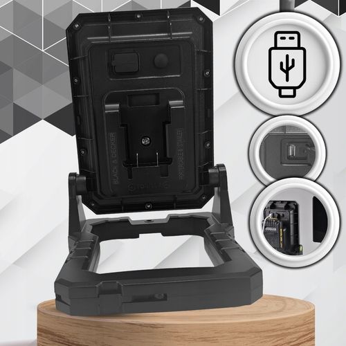 LAMPA ROBOCZA HALOGEN LED DO DEWALT Z USB 6500K PRZENOŚNA BUDOWLANA na Arena.pl