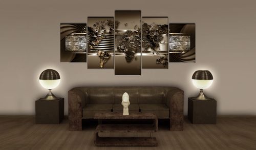 Obraz - Czekoladowa mapa Rozmiar - 100x50 na Arena.pl