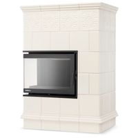 Piec kominek piecyk koza kaflowy ceramiczny obudowa kominkowa narożny PORTO