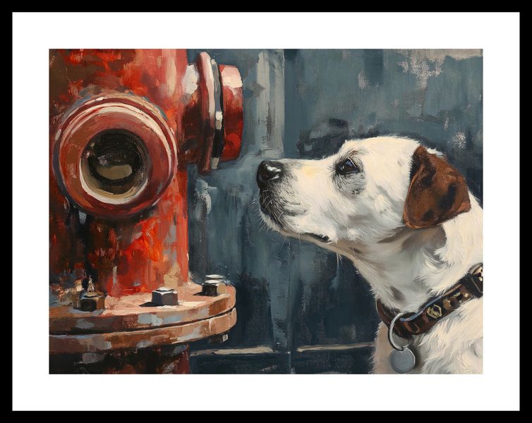 Plakat 40x30cm Kumpel przy Hydrancie zdjęcie 3