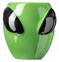 Zielony Kubek Obcy - Głowa Kosmity dla Miłośnika Sci-Fi