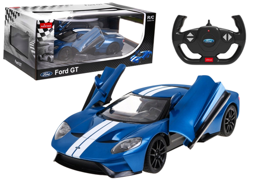 Auto RC Model Zdalnie Sterowany Ford GT 1:14 Otwierane Drzwi Niebieski na Arena.pl