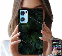 ETUI DO OPPO RENO7 5G - ELEGANCKIE LIŚCIE MODNE WZORY NA CASE