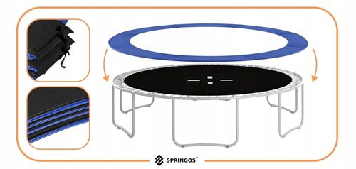 MOCNA OSŁONA SPRĘŻYN DO TRAMPOLINY 244-252 cm 8FT NA SPRĘŻYNY GRUBA na Arena.pl