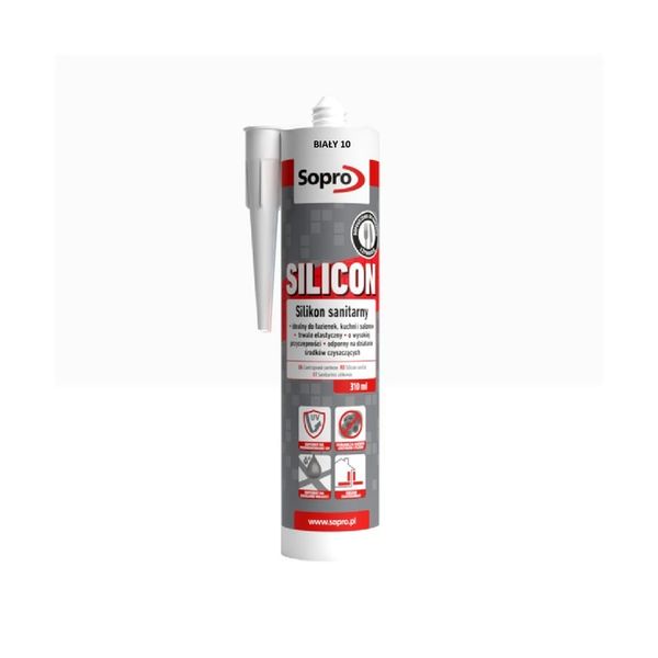 Silikon Sopro sanitarny 10 Biały 310 ml zdjęcie 1
