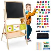 Tablica edukacyjna Mamabrum dwustronna magnetyczno-kredowa z liczydłem