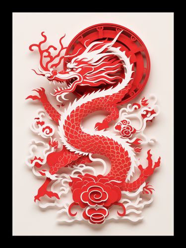 Plakat 13x18cm Czerwony Smok na Arena.pl