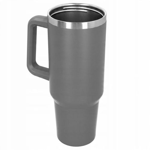 Kubek termiczny ze słomką próżniowy na kawę herbatę szary duży 1,2l na Arena.pl