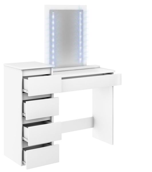 TOALETKA MEGAN 4S BIAŁA lustro LED zdjęcie 2