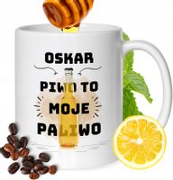 Kubek Dla Oskara Kolegi Przyjaciela Męża Z Nadrukiem Prezent Biały 330Ml