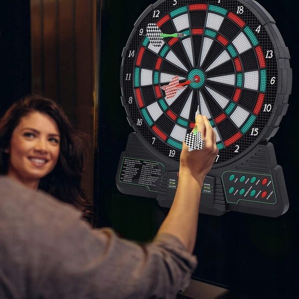 TARCZA DO DARTA GRY DART RZUTKI ELEKTRONICZNA TABLICA GRA DLA 6 GRACZY COIL zdjęcie 7