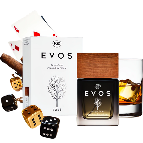 K2 EVOS BOSS FLAKON 50ML PERFUMY DO SAMOCHODU AUTA ZAPACH ATOMIZER na Arena.pl
