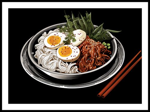 Plakat 70x50cm Ramen w Sztuce na Arena.pl