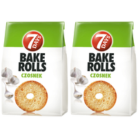 Bake Rolls Chrupiące pieczywo o smaku czosnku 150 g x 2 sztuk