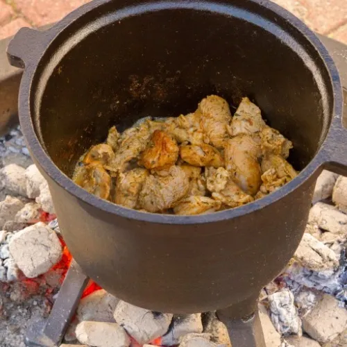 KOCIOŁEK żeliwny STOJĄCY myśliwski 7L na ognisko na Arena.pl