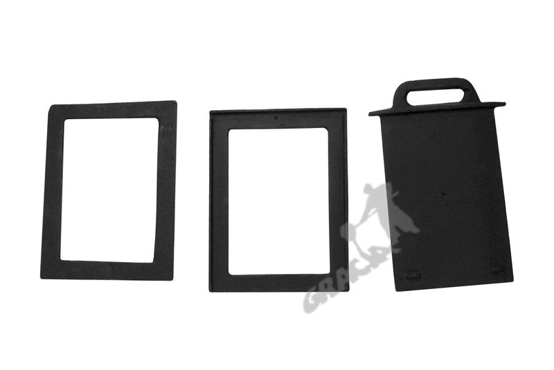 SZYBEREK DUŻY 3-ELEMENTOWY szyber żeliwny do pieca zdjęcie 3