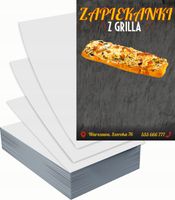 Ulotki A6 reklamowe firmowe 1000szt projekt w cenie ZAPIEKANKI Z GRILLA