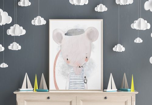 Plakat do pokoju dziecka szczurek 70x100 cm na Arena.pl